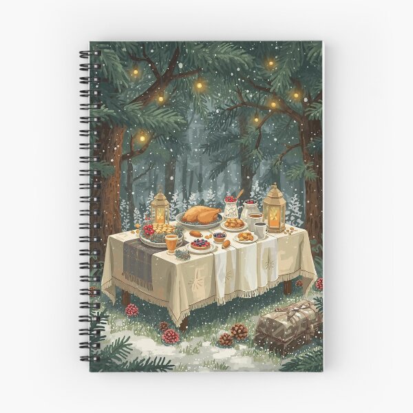 Item preview, Woodland Cottagecore Christmas Dinner – Forest Feast Magic designed and sold by Deezyned.