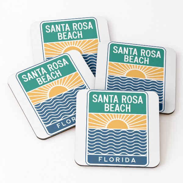 Item preview, Santa Rosa Beach Florida - Sign designed and sold by TheOldMittenIllustrated.