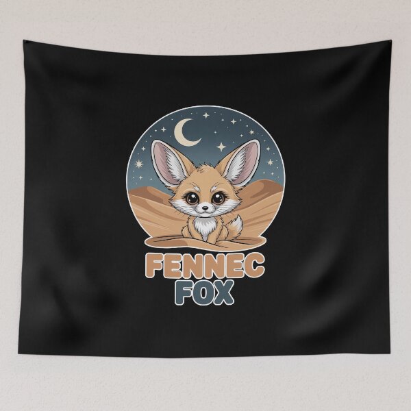 Item preview, Fennec Fox Under Starry Desert Sky designed and sold by RedCircleArt.