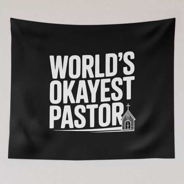 Item preview, World’s Okayest Pastor designed and sold by Frank Ring.