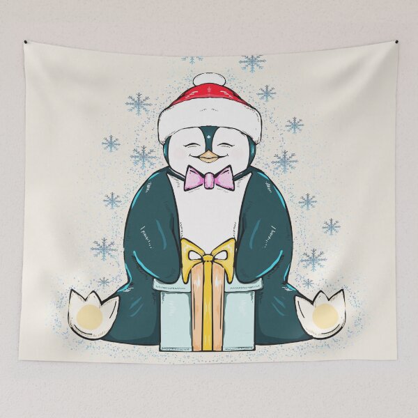 Item preview, A Kinder Magic Christmas – Cute Penguin Art designed and sold by Kyradem.