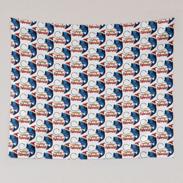 Item preview, Merry Fishmas – Festive Fishing Holiday Graphic designed and sold by DariusZD.