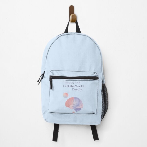 Item preview, Rewired to Feel the World Deeply — Pastel Brain Illustration | Emotional Sensitivity & Neurodivergent Art designed and sold by PureBrain.