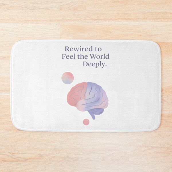 Item preview, Rewired to Feel the World Deeply — Pastel Brain Illustration | Emotional Sensitivity & Neurodivergent Art designed and sold by PureBrain.