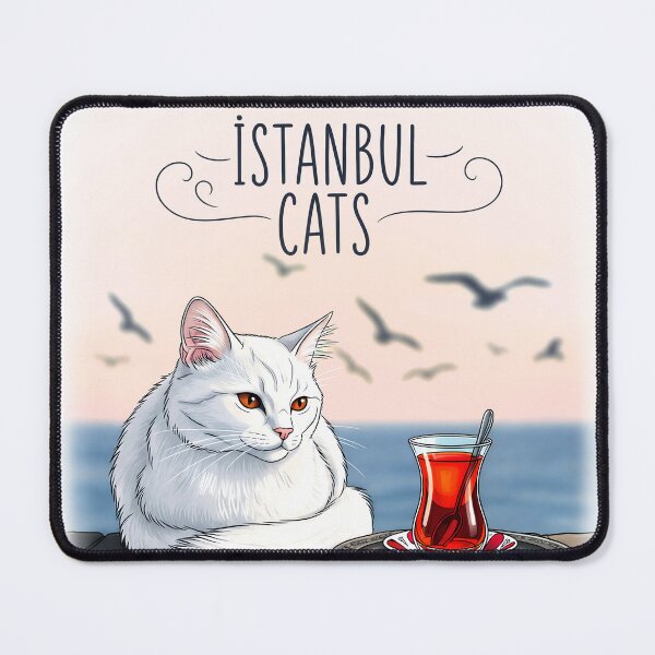 Item preview, Istanbul Cats – Turkish Tea & Seaside Cat Illustration designed and sold by Ascend777.