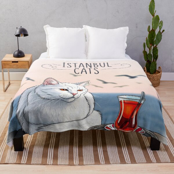 Item preview, Istanbul Cats – Turkish Tea & Seaside Cat Illustration designed and sold by Ascend777.