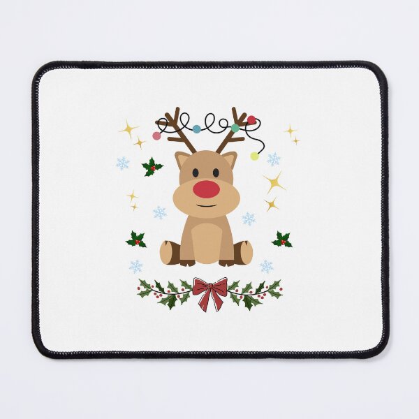 Item preview, Festive Reindeer with Christmas Lights and Holly designed and sold by FedNap98.