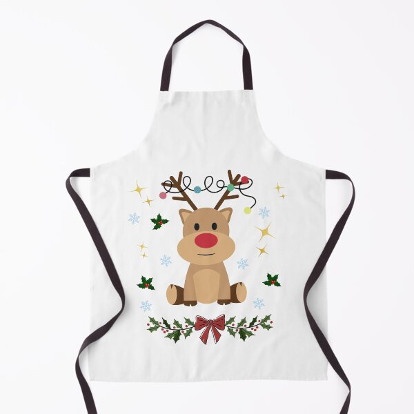 Item preview, Festive Reindeer with Christmas Lights and Holly designed and sold by FedNap98.
