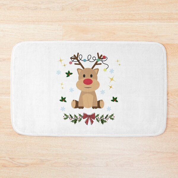 Item preview, Festive Reindeer with Christmas Lights and Holly designed and sold by FedNap98.