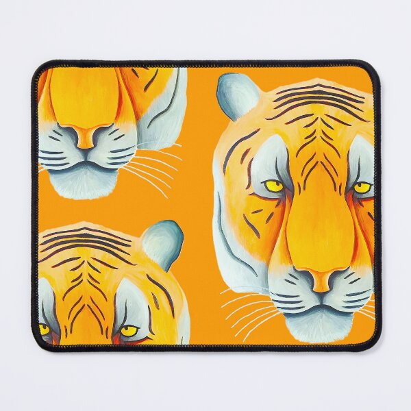 Item preview, Tiger head portrait design dark mustard background unique big cat present gift designed and sold by Arniesart85.