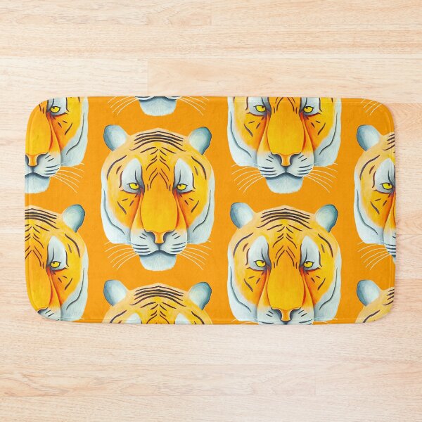Item preview, Tiger head portrait design dark mustard background unique big cat present gift designed and sold by Arniesart85.