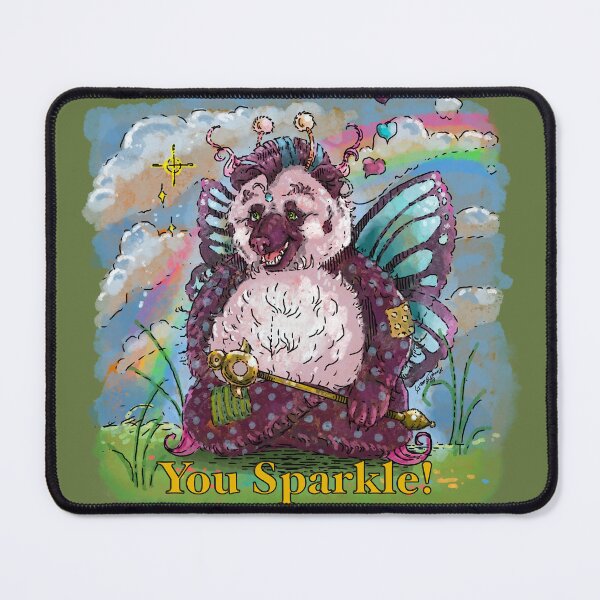 Item preview, You Sparkle! Punker Panda. designed and sold by RonaldBottsArt.