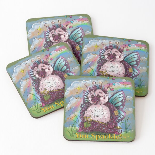 Item preview, You Sparkle! Punker Panda. designed and sold by RonaldBottsArt.