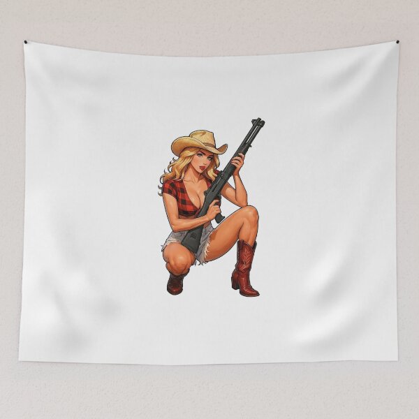 Item preview, Shotgun Girl – Beauty with Firepower designed and sold by RAWLIFEGRAPHIC.