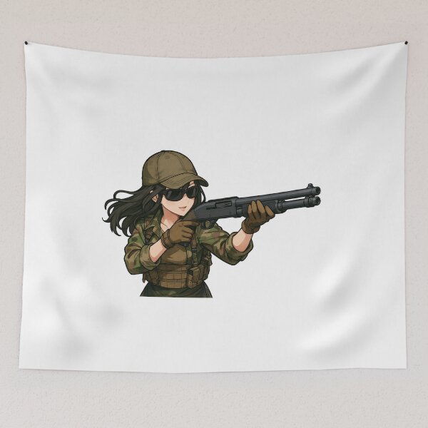 Item preview, =Shotgun Girl – Beauty with Firepower designed and sold by RAWLIFEGRAPHIC.