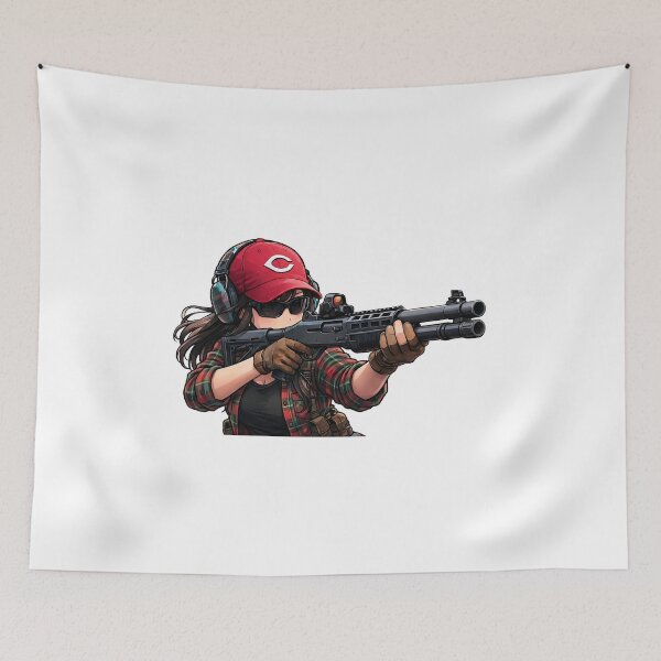 Item preview, Shotgun Girl – Beauty with Firepower designed and sold by RAWLIFEGRAPHIC.
