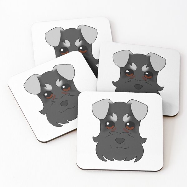 Item preview, Black Schnauzer Light Grey Ears Brows Tear Stains designed and sold by OliRoseArt.
