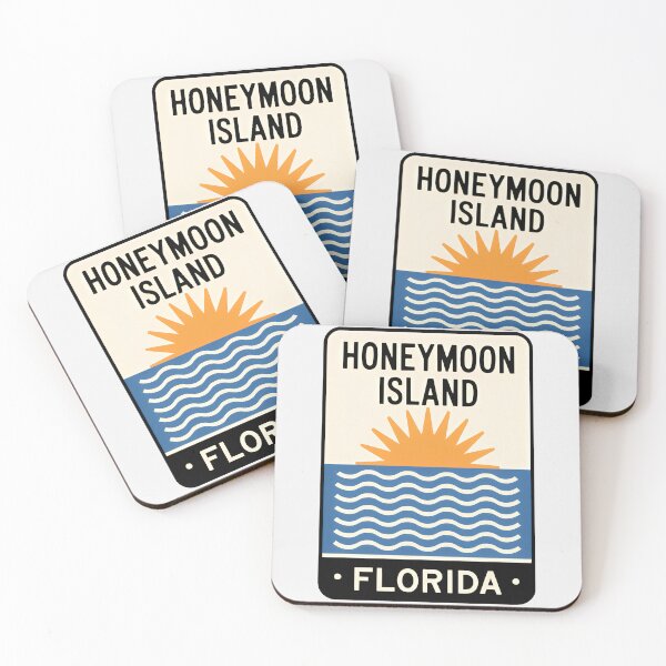 Item preview, Honeymoon Island Florida - Beach Sign designed and sold by TheOldMittenIllustrated.