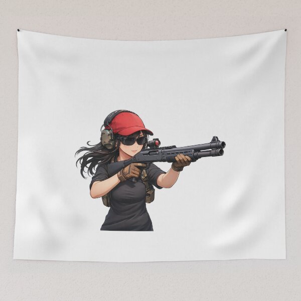 Item preview, Shotgun Girl – Beauty with Firepower designed and sold by RAWLIFEGRAPHIC.