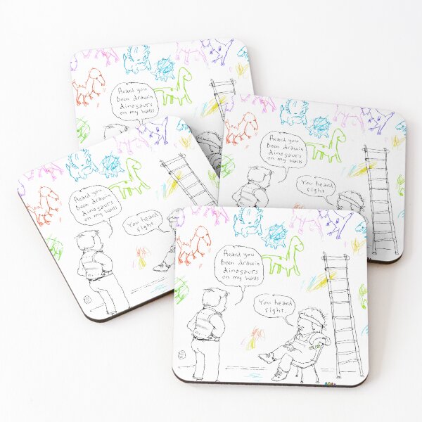 Item preview, You Heard Right – Dinosaur Wall Art Mischief designed and sold by doorzz.
