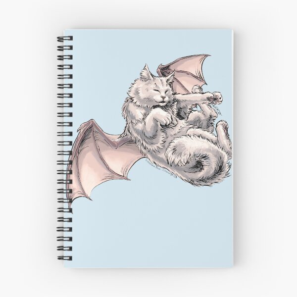 Item preview, White Bat-Winged Dragon Cat Artwork designed and sold by stephsmith.