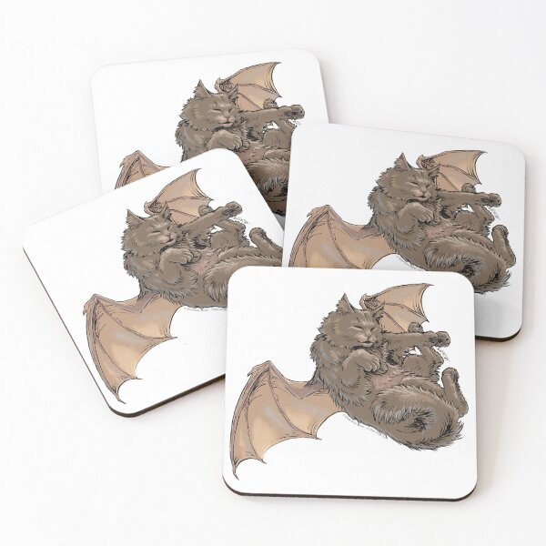 Item preview, Brown Bat-Winged Dragon Cat Artwork designed and sold by stephsmith.