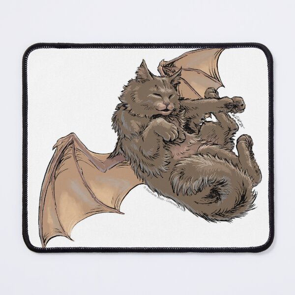 Item preview, Brown Bat-Winged Dragon Cat Artwork designed and sold by stephsmith.