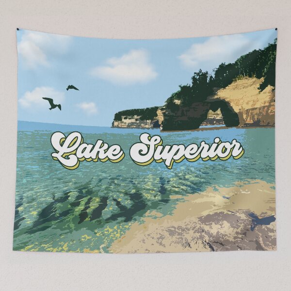 Item preview, Lake Superior Retro designed and sold by GreatLakesLocal.