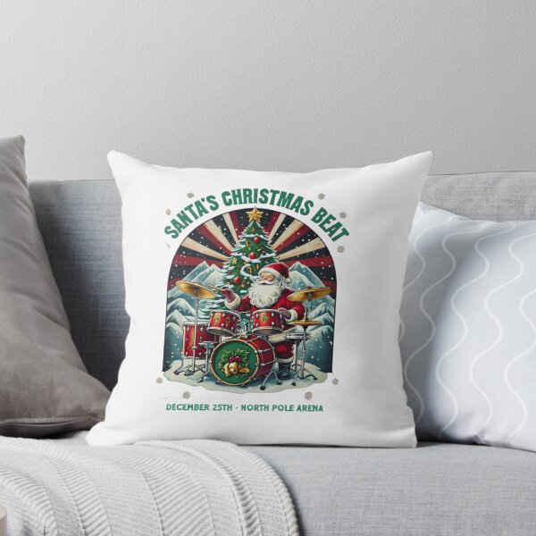 Item preview, Vintage Drummer Santa Claus T-Shirt — Rock and Roll Christmas Beat Illustration designed and sold by Colorful-Garden.