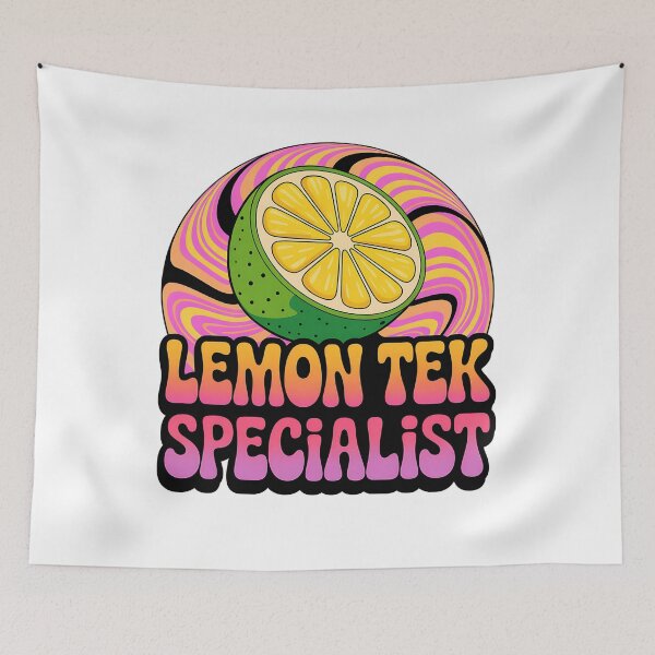 Item preview, Lemon-Tek Support – Funny Pun & Psychedelic Humor Tee designed and sold by The People’s Punchline.