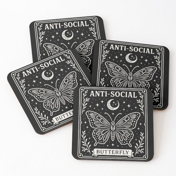 Item preview, Monarch Butterfly - Mental Health - Anti-Social Butterfly designed and sold by ZBIFBOUETLA.