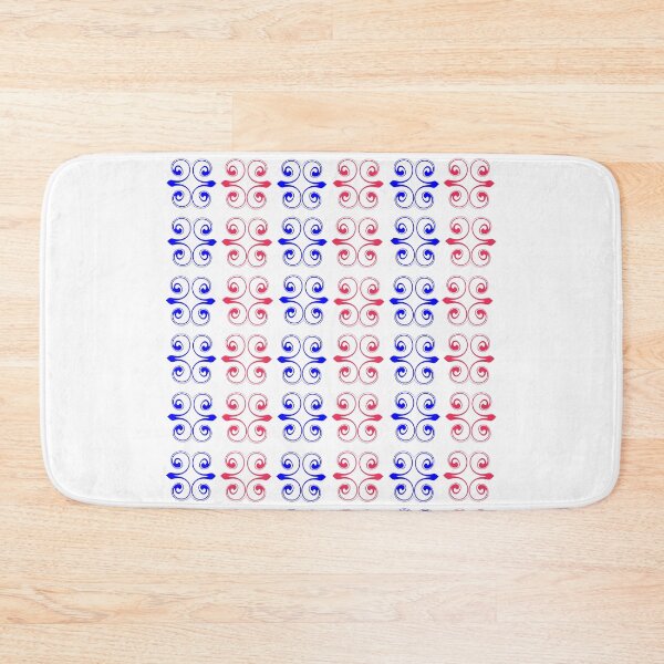Item preview, CATCHY CURLY PATTERN OF BLUE AND PINK designed and sold by Fabrifrank.