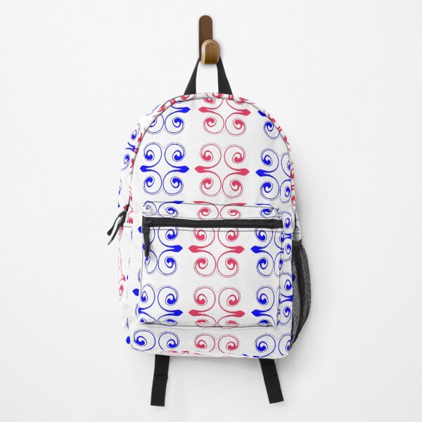 Item preview, CATCHY CURLY PATTERN OF BLUE AND PINK designed and sold by Fabrifrank.