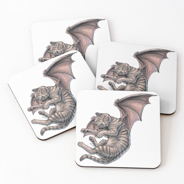 Item preview, Brown Tabby Bat-Winged Dragon Cat Artwork designed and sold by stephsmith.