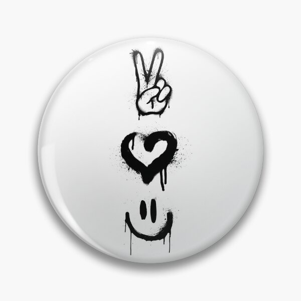 Item preview, Peace Love Happiness Graffiti  designed and sold by threadsjam.