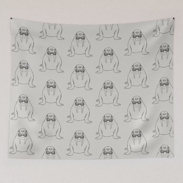 Item preview, Walrus Study — Black & White Edition designed and sold by DariaCraft.