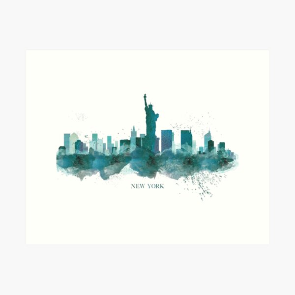 Artikel-Vorschau von New York City Skyline Silhouette, designt und verkauft von designswifthome.
