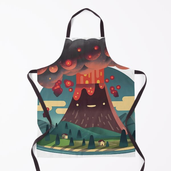 Item preview, cute erupting volcano illustration designed and sold by RiderSpoon.