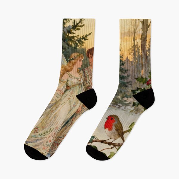 Item preview, Christmas Fairy. Yule. Robin designed and sold by SoniaSarkali.