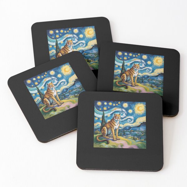 Item preview, Starry Night Puma Animal Art Cosmic Nature Scene designed and sold by snowry.