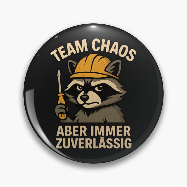 Item preview, Team Chaos, But Always Reliable | Funny Raccoon Handyman T-Shirt designed and sold by MOAVE-Design.