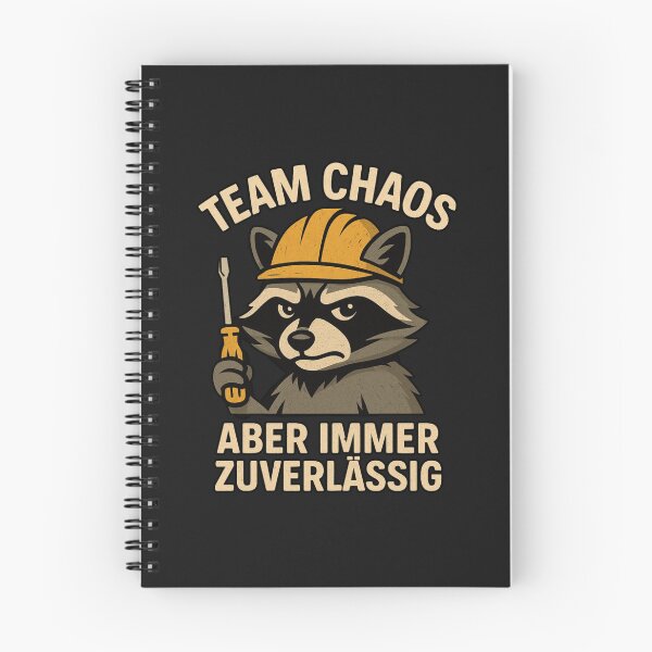 Item preview, Team Chaos, But Always Reliable | Funny Raccoon Handyman T-Shirt designed and sold by MOAVE-Design.