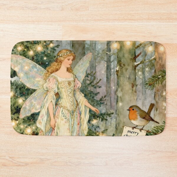 Item preview, Christmas Fairy. Yule. Robin designed and sold by SoniaSarkali.