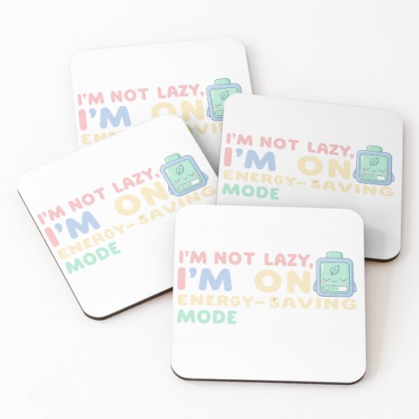 Item preview, I’m Not Lazy I’m on Energy Saving Mode – Funny Kawaii Battery Quote Design designed and sold by ZYNORAworld.