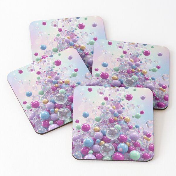 Item preview, Vibrant 3D Bubble Pattern | Colorful Glossy Spheres Aesthetic Design designed and sold by ToonyTeez.