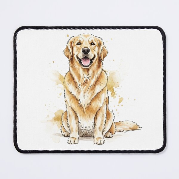 Item preview, Golden Retriever in Watercolor – Soft and Elegant Art. designed and sold by josiasalves65.