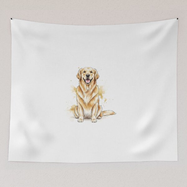 Item preview, Golden Retriever in Watercolor – Soft and Elegant Art. designed and sold by josiasalves65.