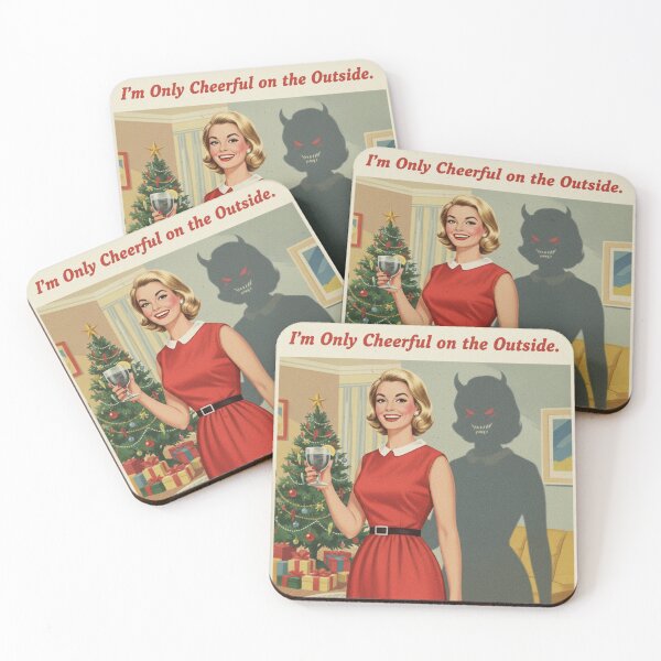 Item preview, Vintage Retro Dark Humor Cheerful Christmas  designed and sold by MythAndMotion.