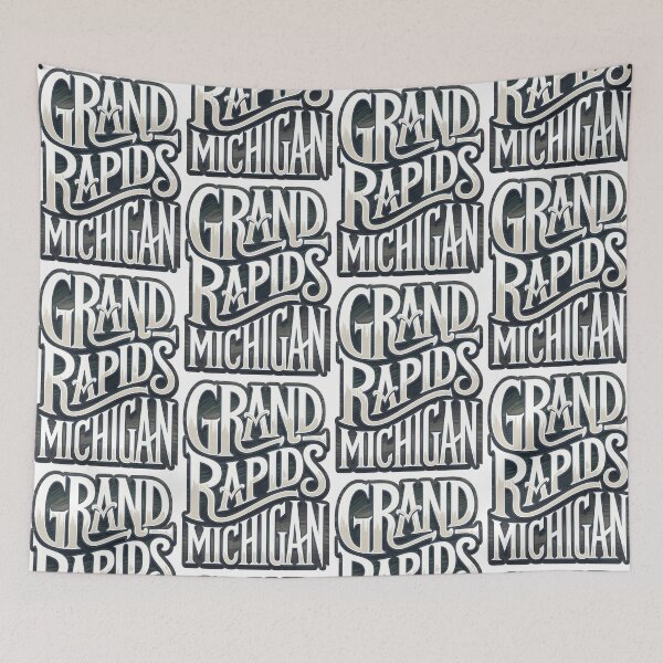 Item preview, Grand Rapids Michigan Typography, Grand Rapids Michigan, Grand Rapids designed and sold by MoMidoStore.