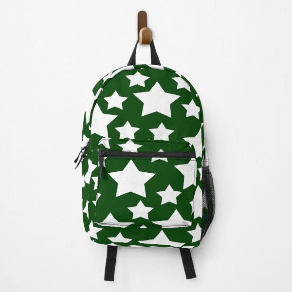 Item preview, Scattered White Stars on Green designed and sold by SouthPrint.